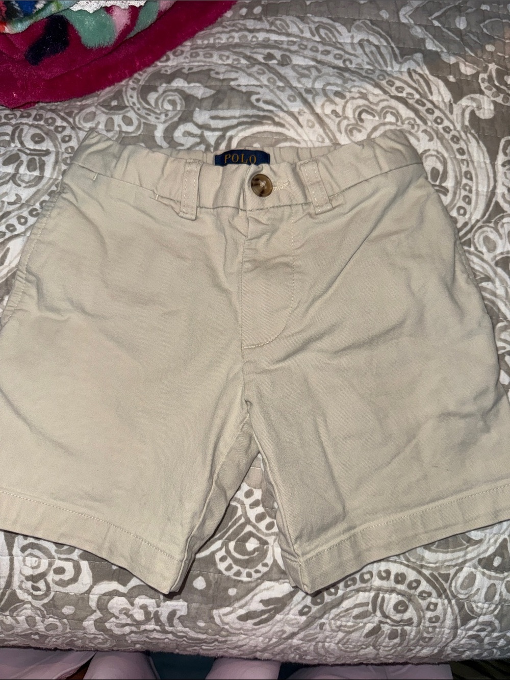 Polo by Ralph Lauren Cream Girls' Cotton Shorts